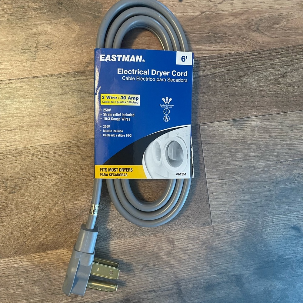 Eastman Electrical Dryer Cord